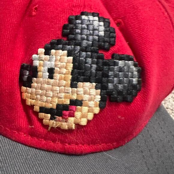 Vintage red Mickey Mouse hat youth 55cm Disney Parks - Picture 5 of 5